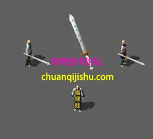 复古武器素材-白色